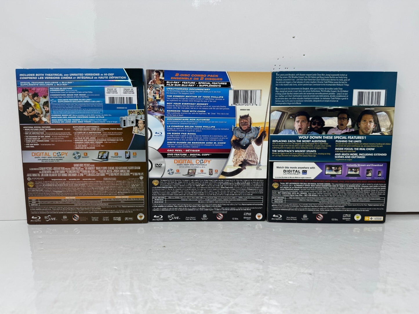 The Hangover 1-3 Blu-ray Comedy Movie Collection Set