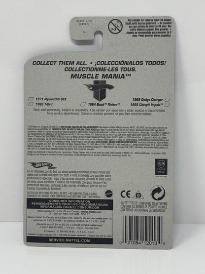 Hot Wheels Muscle Mania 1969 Dodge Charger 1:64 Diecast Purple