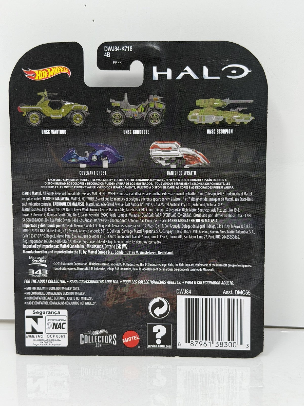 Hot Wheels Retro Entertainment Halo Banished Wraith 1:64 Diecast