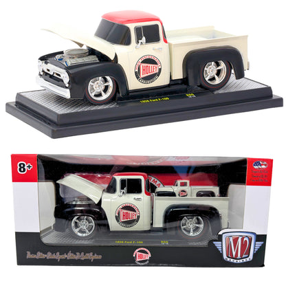 M2 Machines Holley Performance 1956 Ford F-100 1:24 & 1:64 Diecast Piggyback