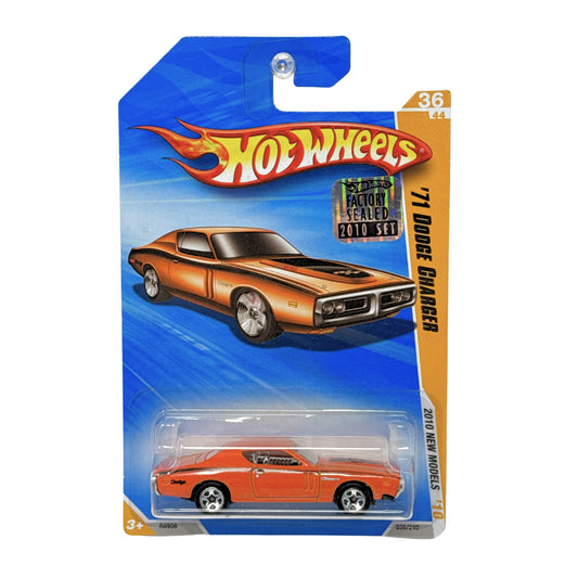 Hot Wheels 2010 New Models 1971 Dodge Charger 1:64 Diecast Factory Sealed