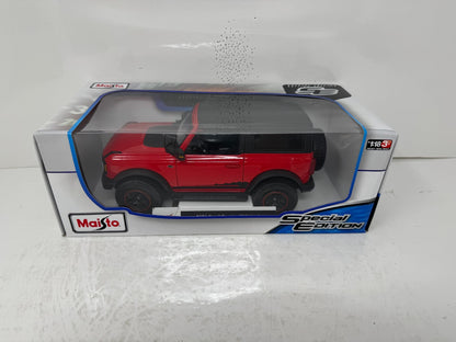 Maisto Special Edition 2021 Ford Bronco Wildtrak 1:18 Diecast Model Red