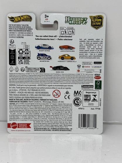 Hot Wheels Premium Hammer Drop Lancia Stratos Zero CHASE 0/5 1:64 Diecast