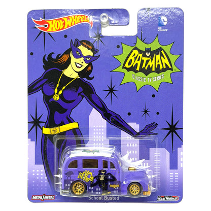 Hot Wheels Batman Classic TV Series School Busted 1:64 Diecast Real Riders