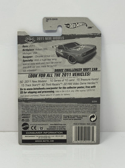 Hot Wheels 2011 New Models Dodge Challenger Drift Car 164 Diecast Factory Sealed