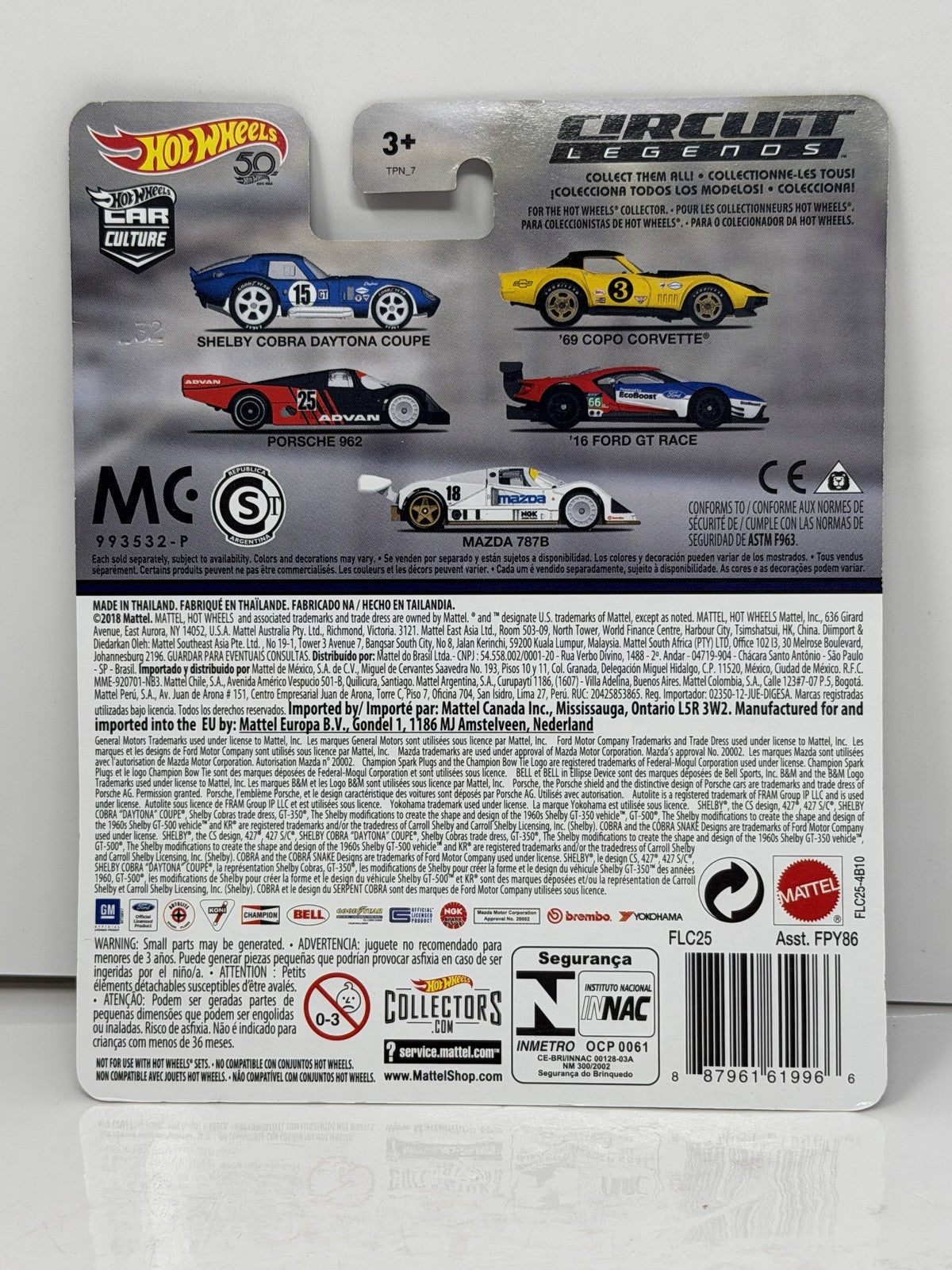 Hot Wheels Circuit Legends Mazda 787B 1:64 Diecast Real Riders