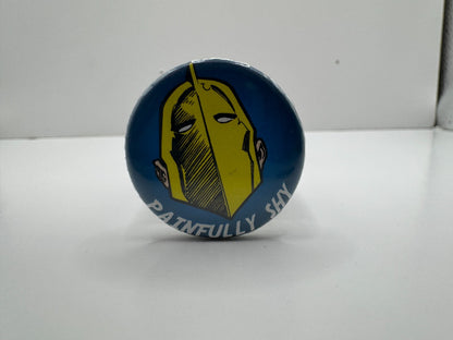 DC Dr. Fate Painfully Shy Pin-back Button UDT1