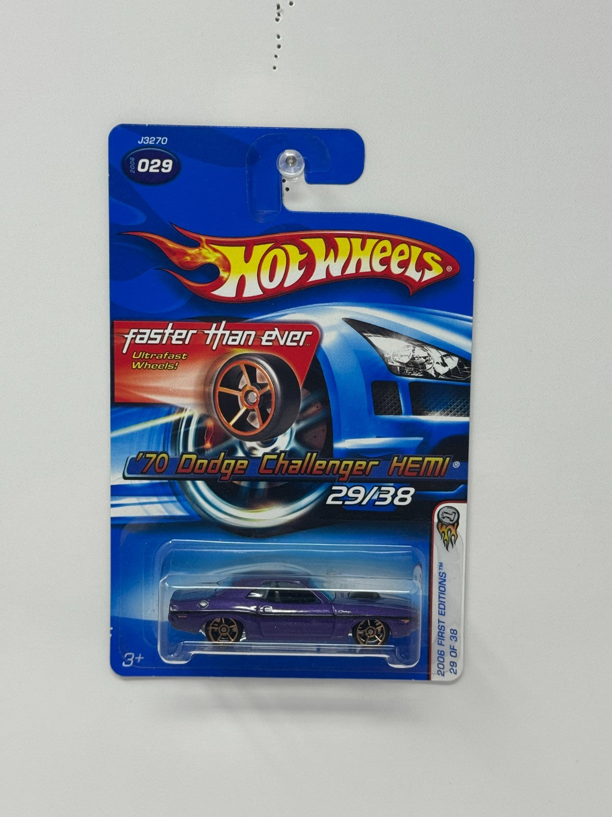 Hot Wheels First Editions 1970 Dodge Challenger HEMI 1:64 Diecast Purple V3