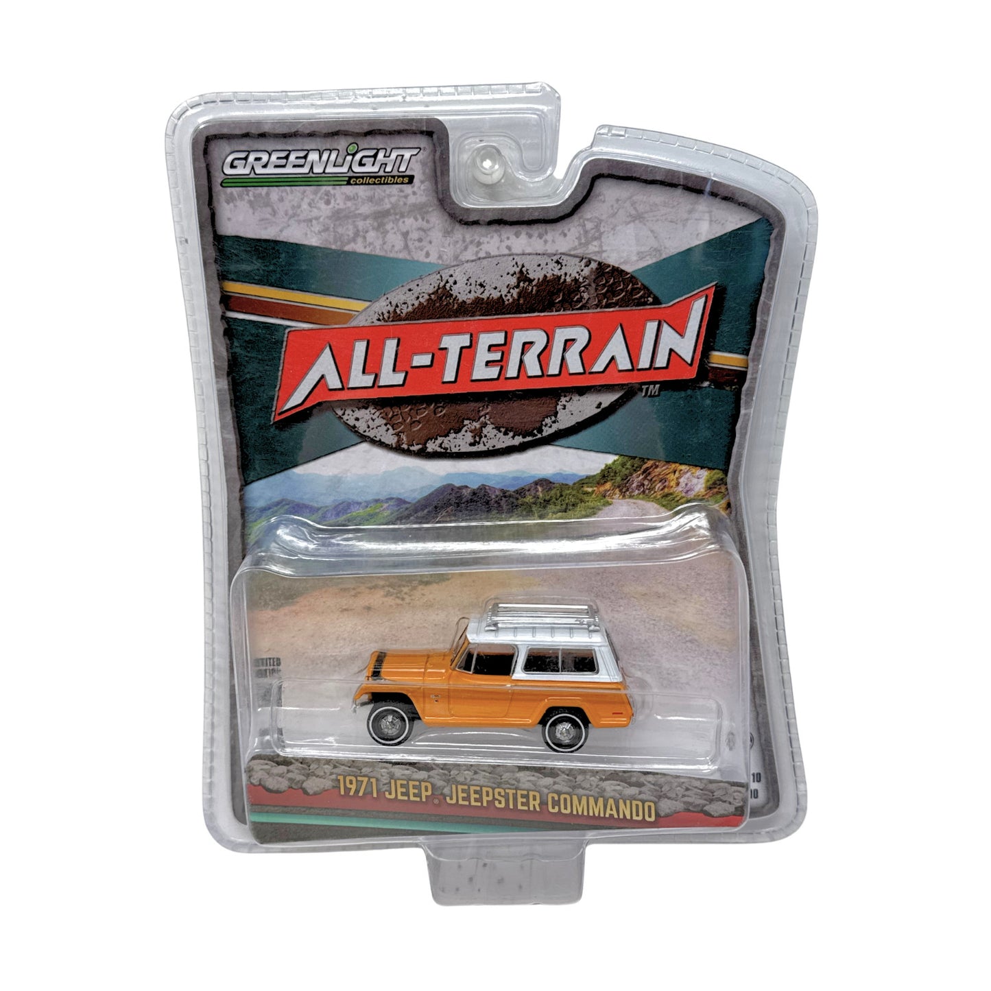 Greenlight All-Terrain 1971 Jeep Jeepster Commando 1:64 Diecast