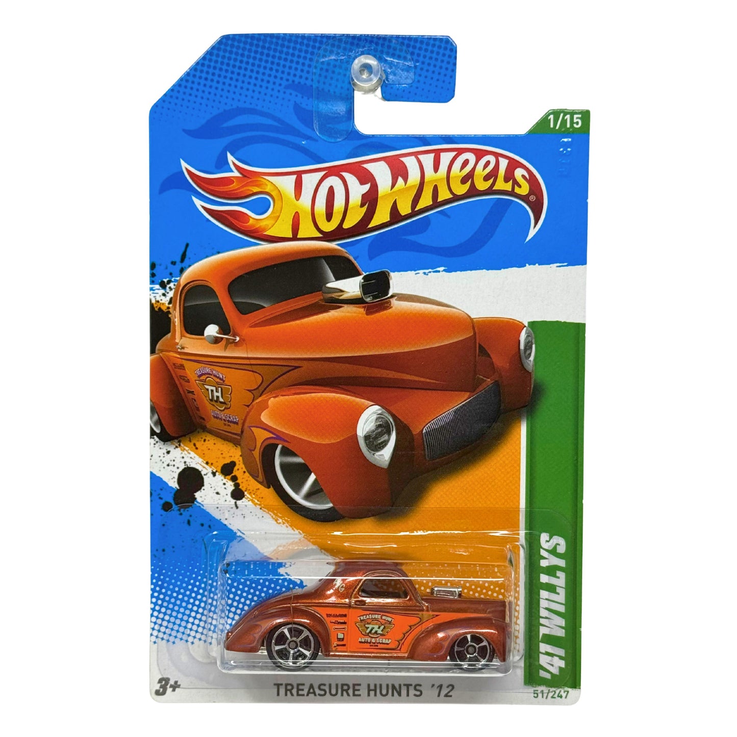 Hot Wheels Treasure Hunt 1941 Willys Coupe 1:64 Diecast