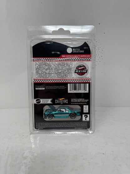 Hot Wheels RLC Red Line Club 1968 Custom Plymouth Barracuda 1:64 Diecast
