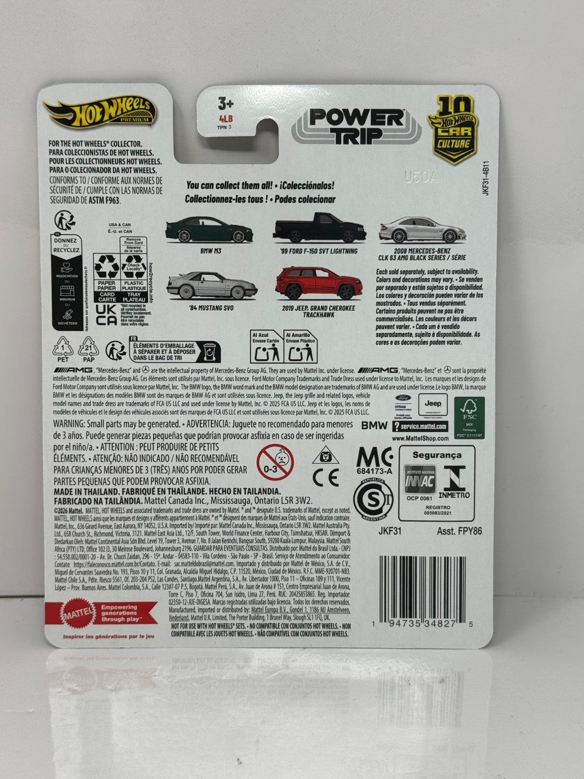 Hot Wheels Premium Power Trip 1984 Ford Mustang SVO 1:64 Diecast