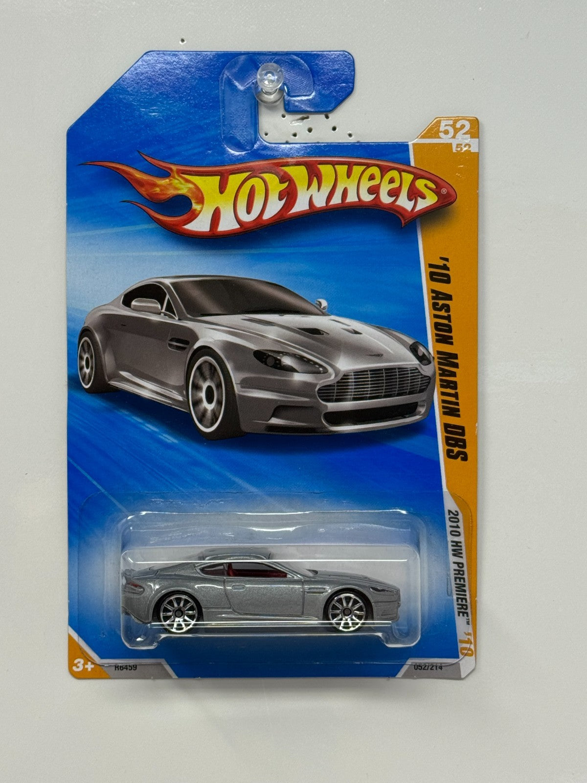 Hot Wheels Premiere 2010 Aston Martin DBS 1:64 Diecast Silver