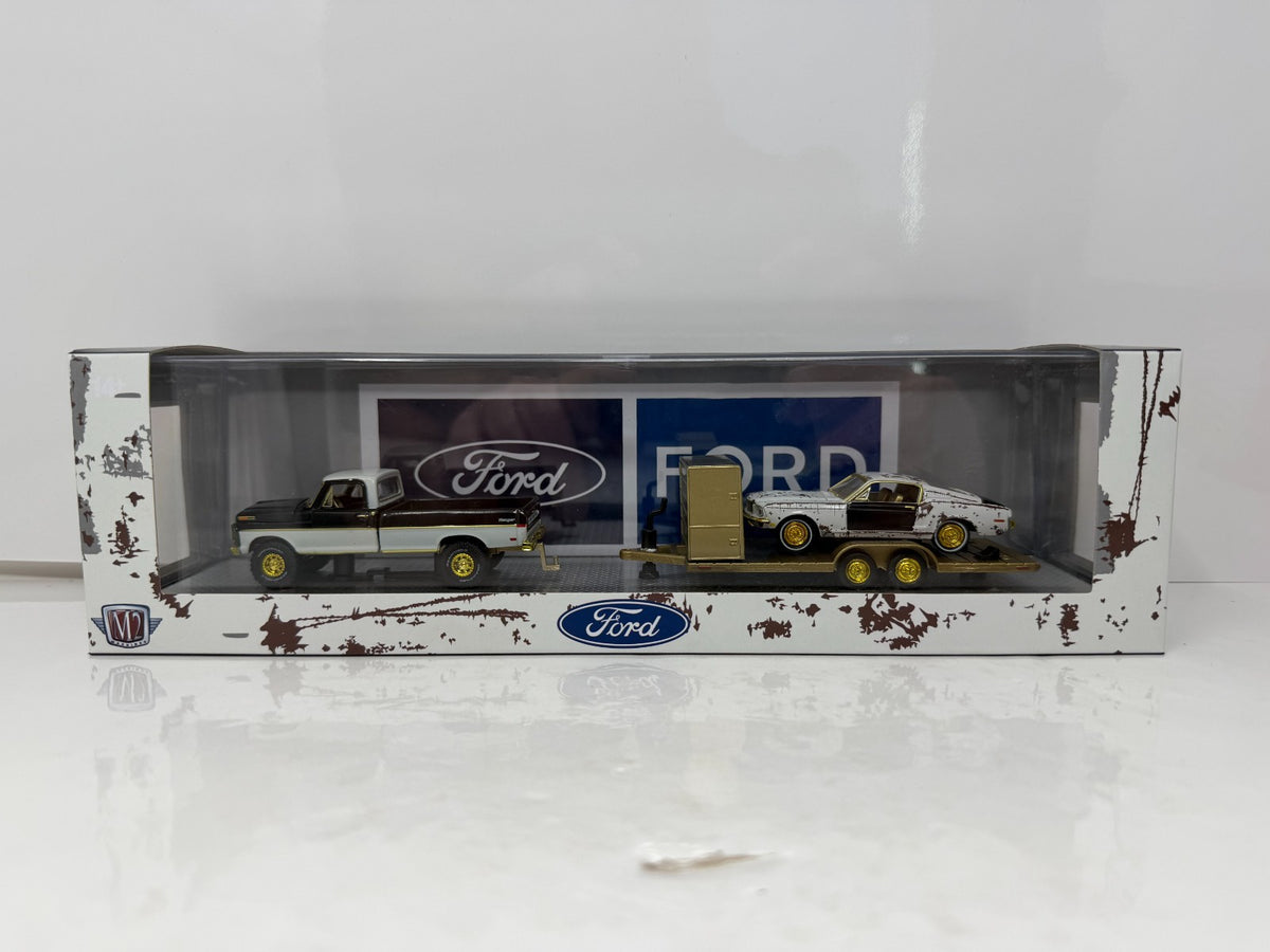 M2 Machines 1972 Ford F-250 Ranger & 1968 Ford Mustang GT CHASE 1:64 Diecast