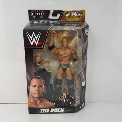 Mattel WWE Elite Collection WrestleMania Hollywood The Rock Action Figure