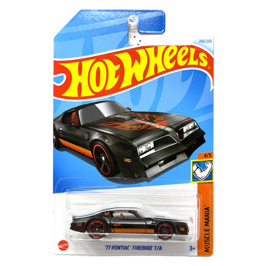 Hot Wheels Muscle Mania 1977 Pontiac Firebird T/A 1:64 Diecast Black