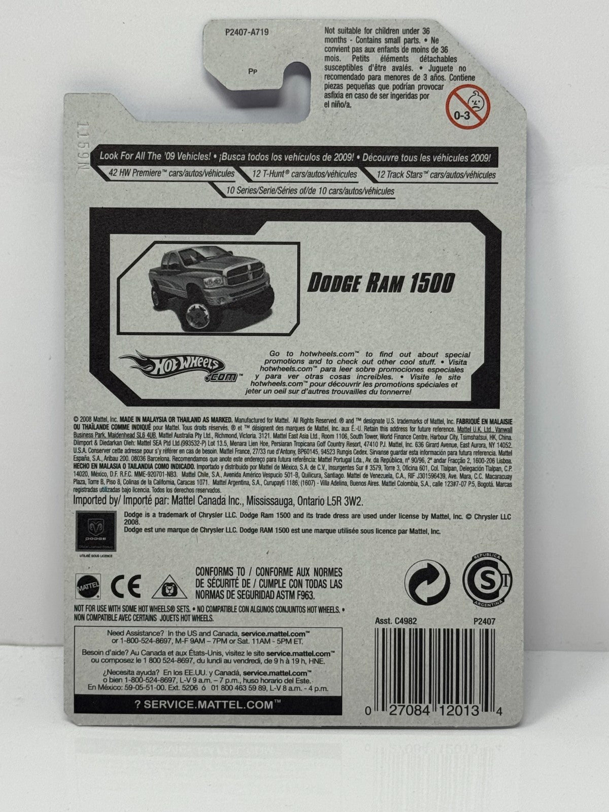 Hot Wheels Special Features Dodge Ram 1500 1:64 Diecast