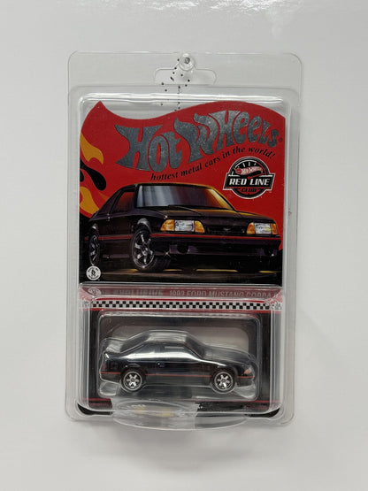 Hot Wheels RLC Red Line Club Car 1993 Ford Mustang Cobra R 1:64 Diecast Black