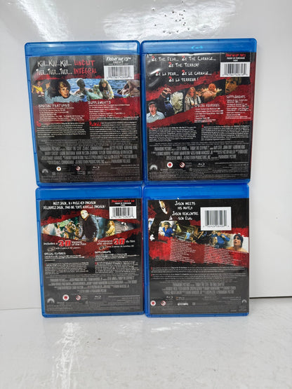 Friday the 13th Parts 1-4 Blu-ray Horror Movie Collection Uncut Set