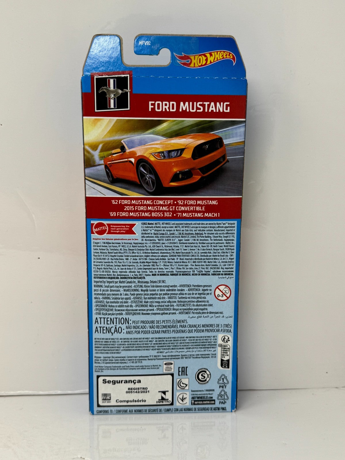 Hot Wheels Ford Mustang 5-Pack Gift Set 1:64 Diecast