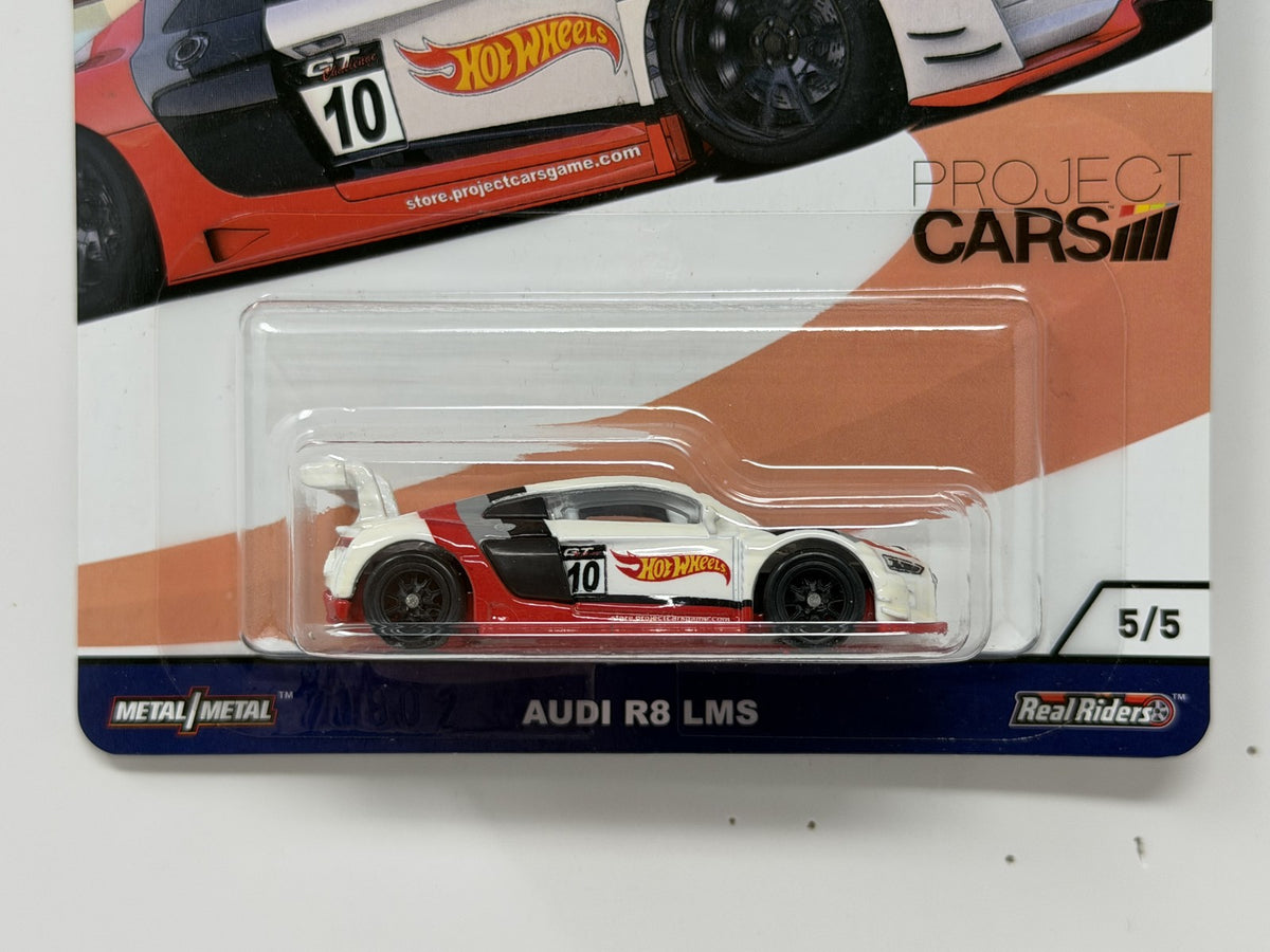 Hot Wheels Euro Speed Project CARS 2 Audi R8 LMS 1:64 Diecast Real Riders