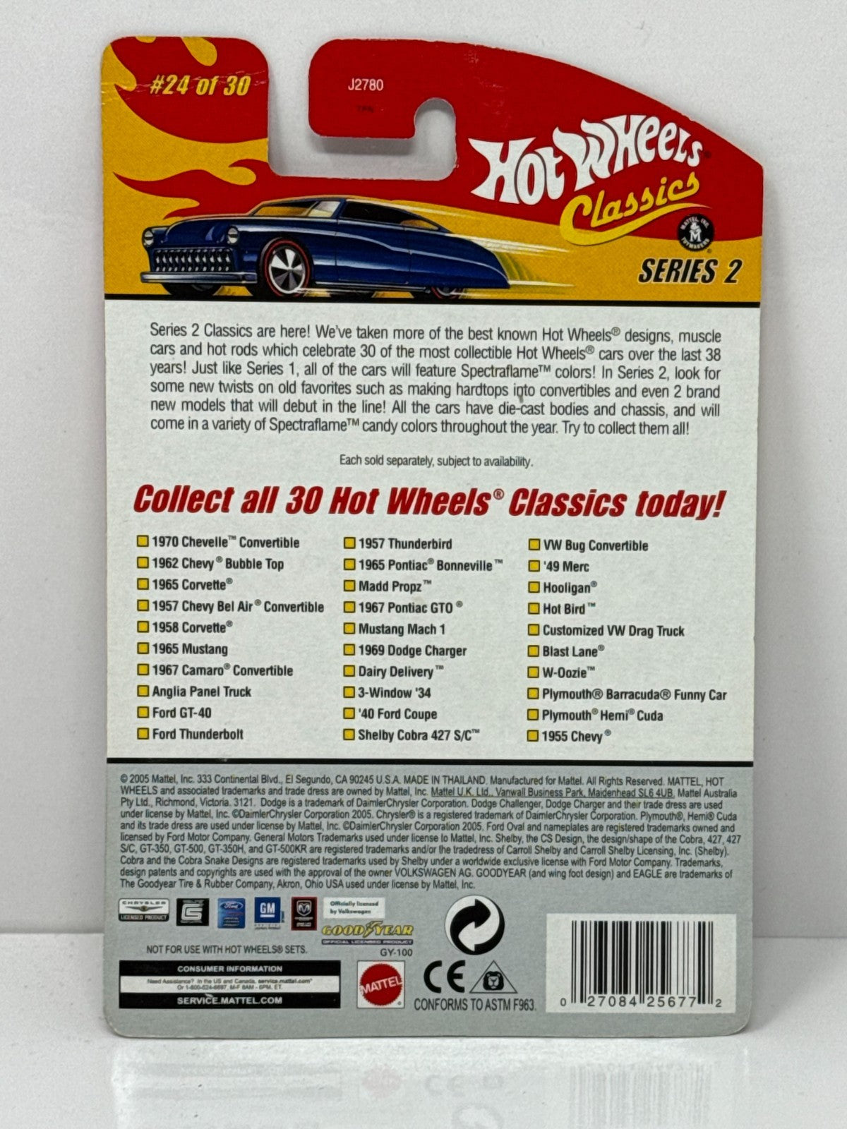 Hot Wheels Classics Hot Bird Dark Metallic Gray 1:64 Diecast