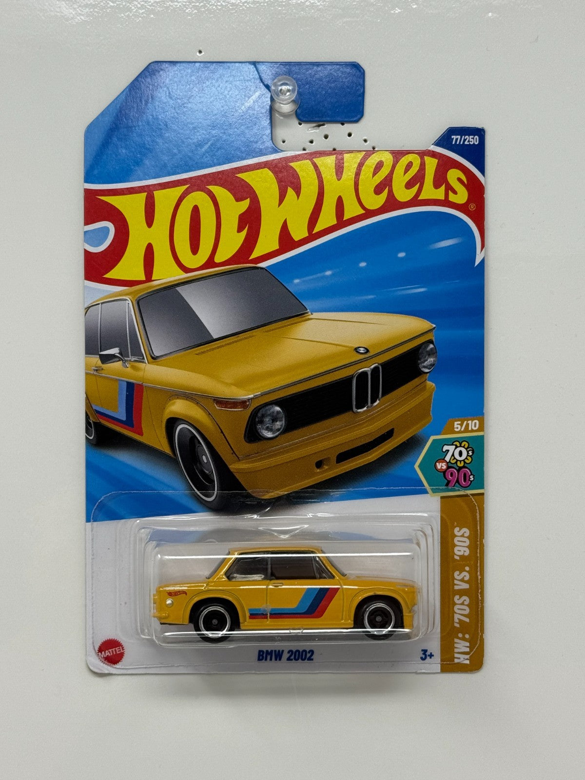 Hot Wheels 70s vs 90s BMW 2002 1:64 Diecast Yellow