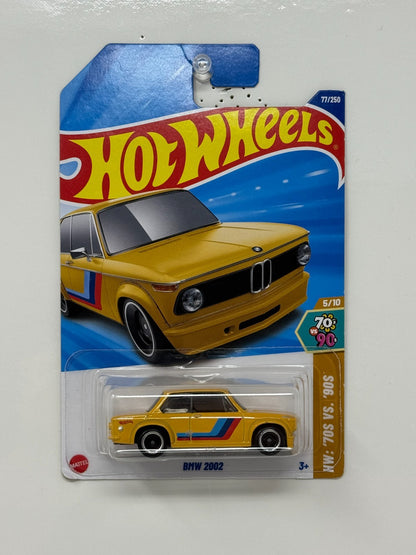 Hot Wheels 70s vs 90s BMW 2002 1:64 Diecast Yellow