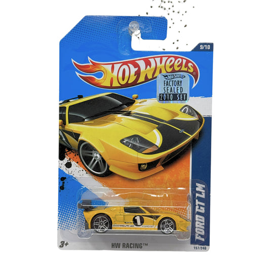 Hot Wheels Racing Ford GT LM 1:64 Diecast Factory Sealed Yellow
