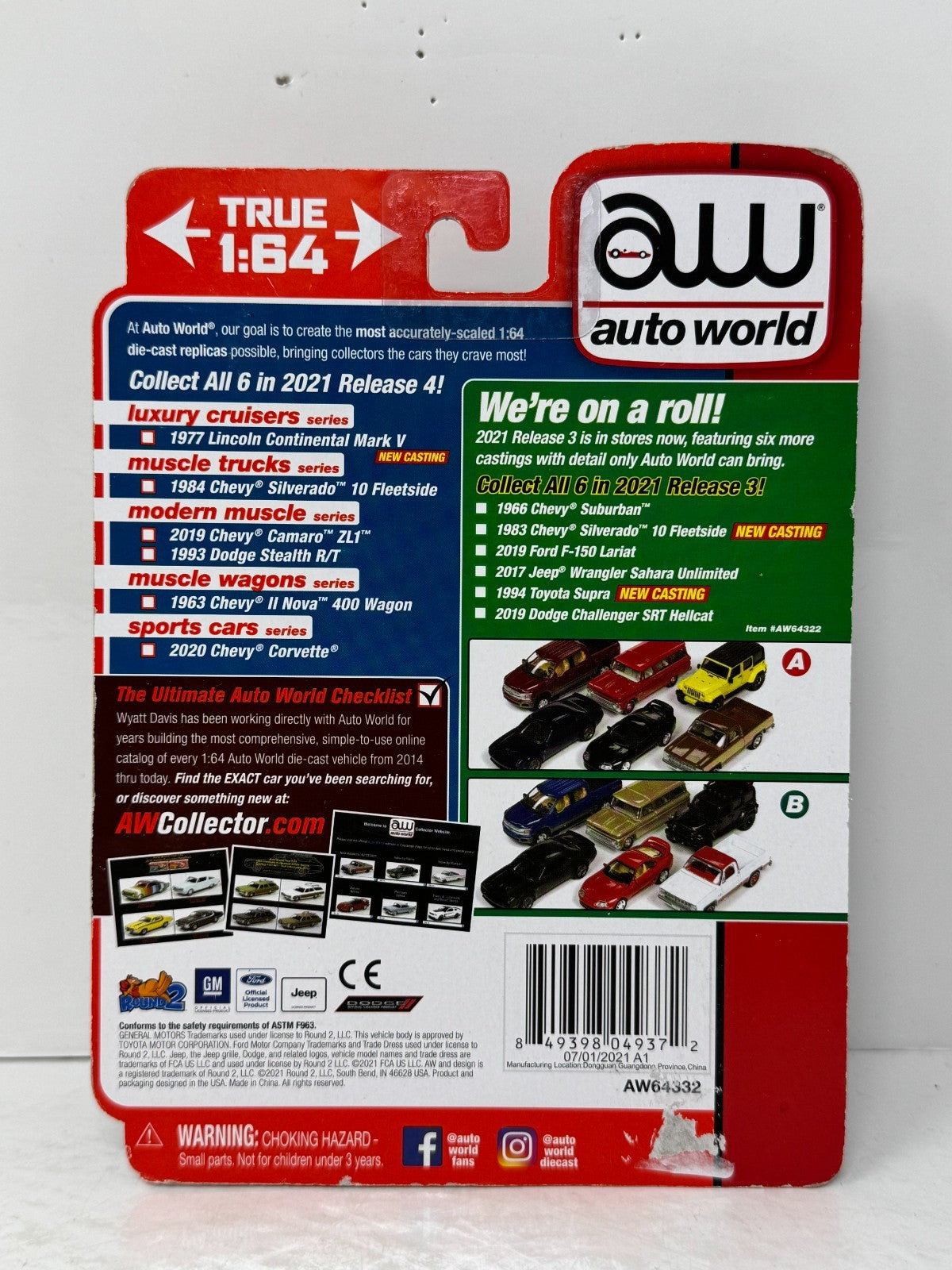 Auto World Muscle Trucks 1984 Chevy Silverado 10 Fleet Side 1:64 Diecast