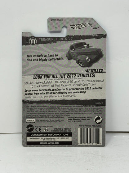 Hot Wheels Treasure Hunt 1941 Willys Coupe 1:64 Diecast