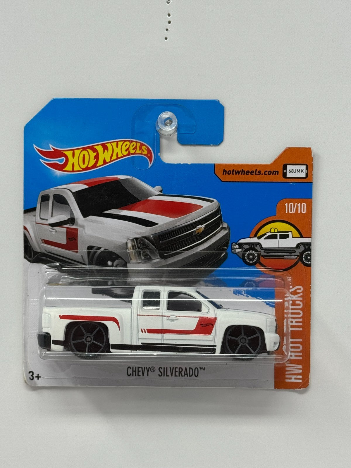 Hot Wheels HW Hot Trucks Chevy Silverado 1:64 Diecast Short Card