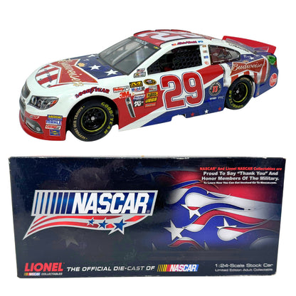 Lionel Nascar #29 Kevin Harvick Budweiser Salutes 2013 Chevy SS 124 Diecast