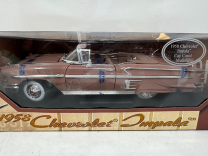 Motormax 1958 Chevrolet Impala Cay Corol Metallic 1:18 Diecast