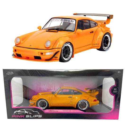 Jada Pink Slips Porsche 911 RWB Body Kit Orange 1:18 Diecast