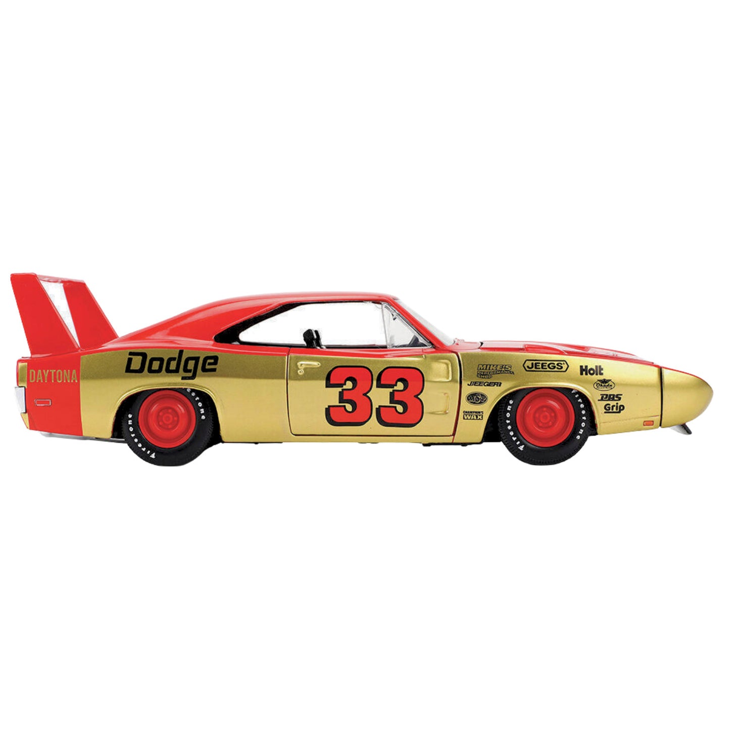 Jada Bigtime Muscle 1969 Dodge Charger Daytona #33 MiJo Exclusive 1:24 Diecast