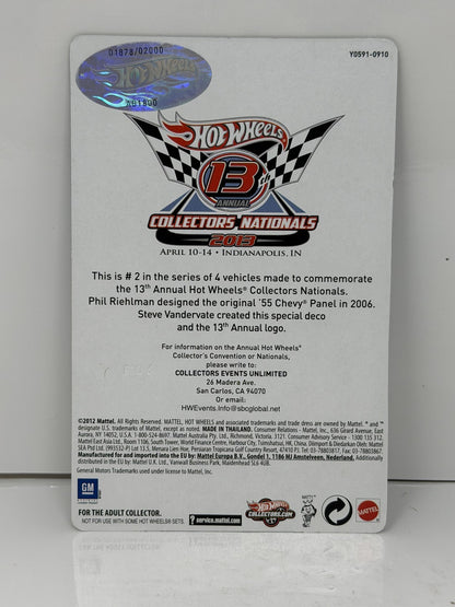 Hot Wheels 2013 13th Collector Nationals 1955 Chevy Panel 1:64 Diecast 1878/2000
