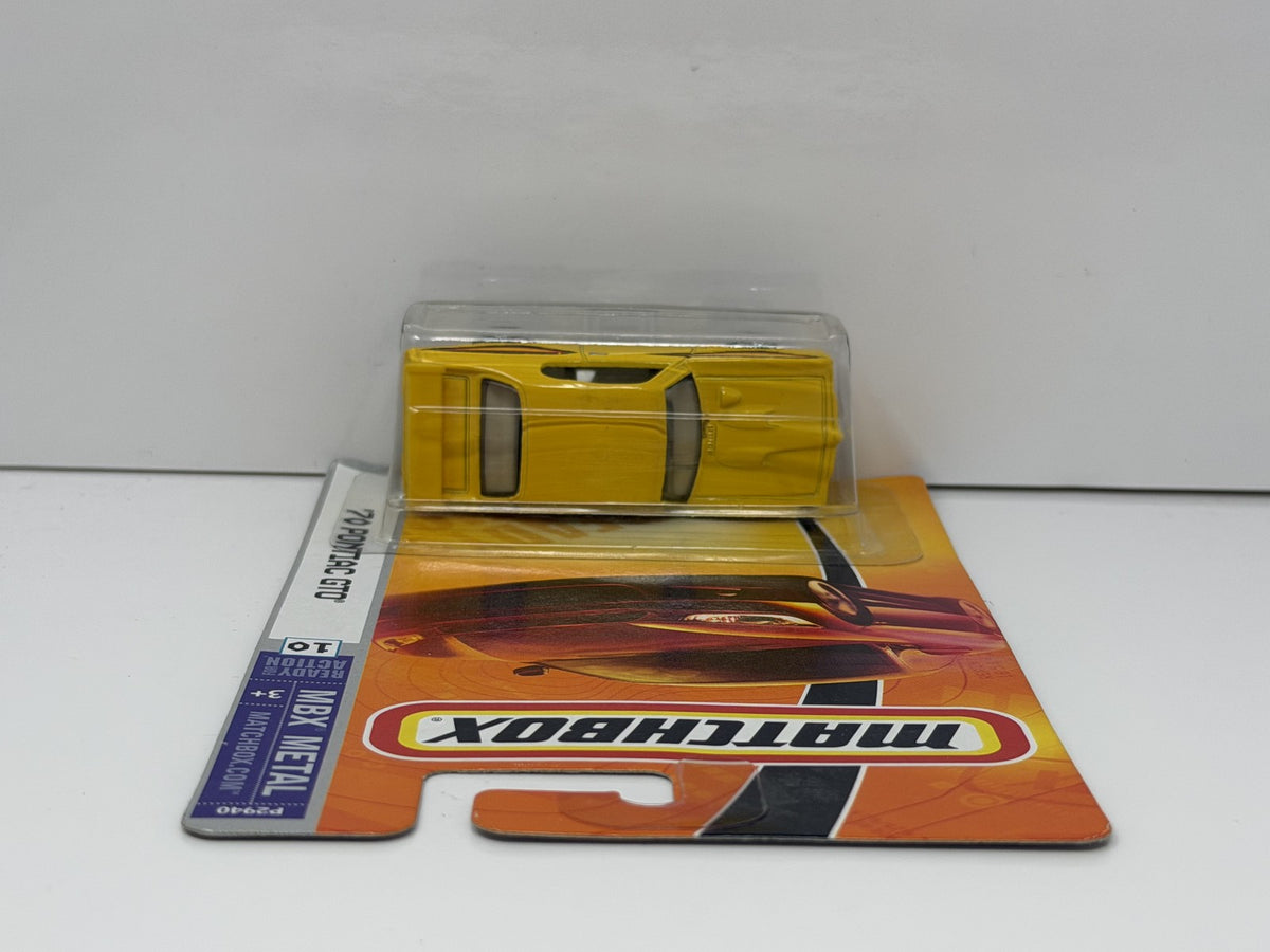 Matchbox MBX Metal 1970 Pontiac GTO 1:64 Diecast Yellow