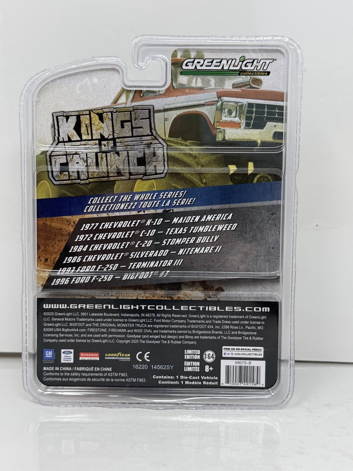 Greenlight Kings of Crunch Chevrolet C-10 Texas Tumbleweed CHASE 1:64 Diecast