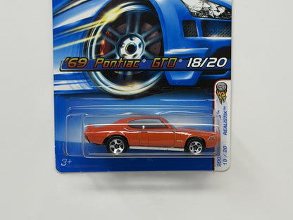 Hot Wheels Realistix 2005 First Editions 1969 Pontiac GTO 1:64 Diecast Orange