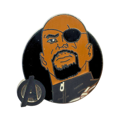 Nick Fury Disney Marvel Avengers Assemble Booster Trading Pin DC1S19