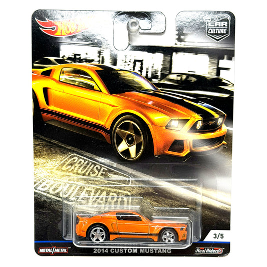 Hot Wheels Premium Cruise Boulevard 2014 Custom Mustang 1:64 Diecast