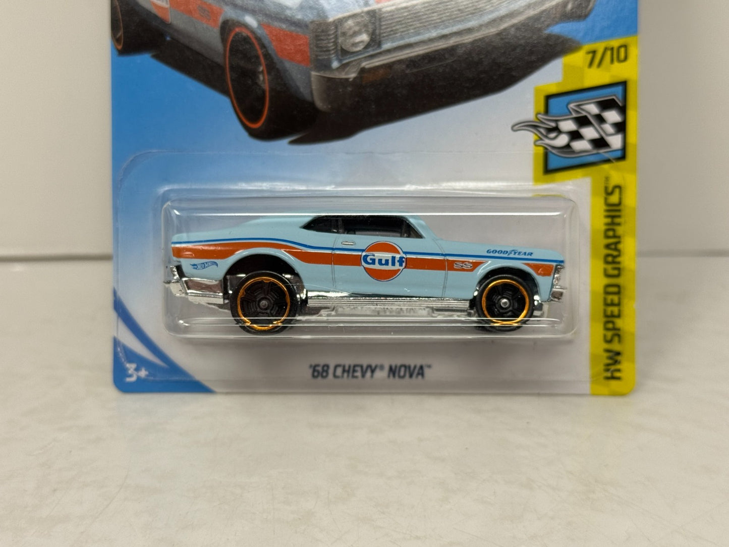 Hot Wheels HW Speed Graphics 1968 Chevy Nova 1:64 Diecast BASE ERROR