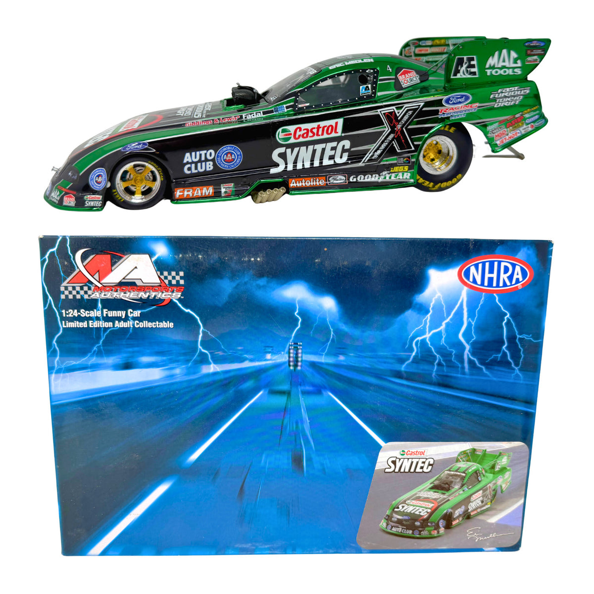 Motorsports Authentics NHRA Eric Medlen Fast & Furious 2006 Mustang 1:24 Diecast