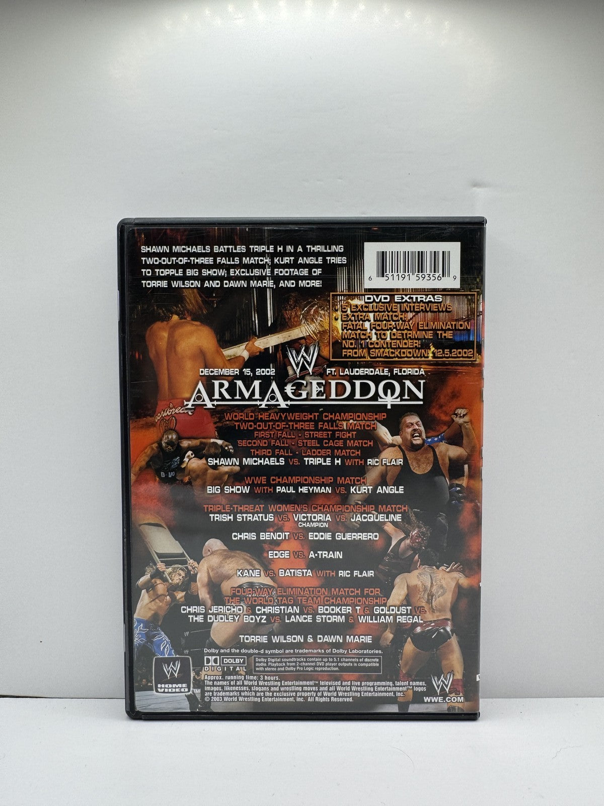 WWE Armageddon 2002 (DVD) WWE Wrestling