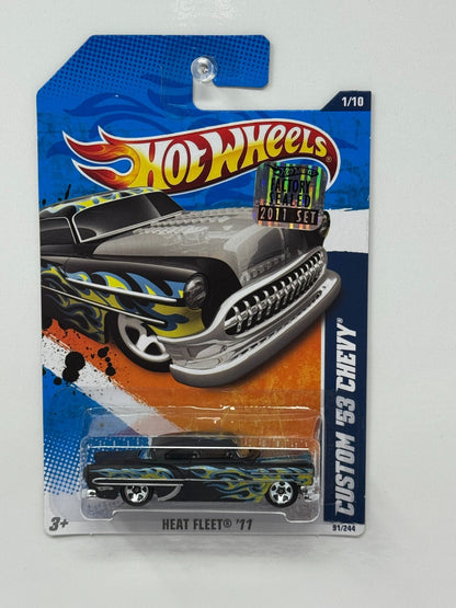 Hot Wheels Heat Fleet ’11 1953 Custom Chevy 1:64 Diecast Factory Sealed