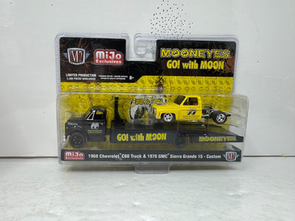 M2 Machines Mooneyes Chevy C60 Truck & 1976 GMC Sierra Grande 1:64 Diecast