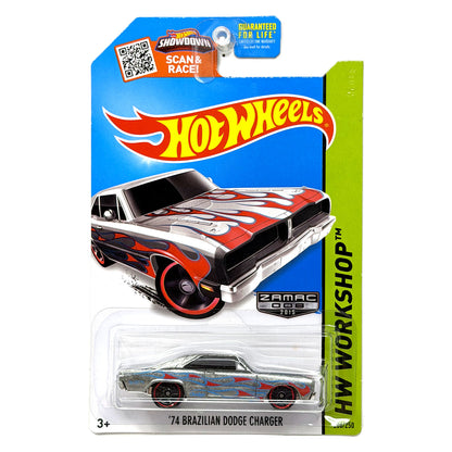 Hot Wheels ZAMAC HW Workshop 1974 Brazilian Dodge Charger 1:64 Diecast