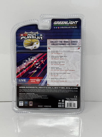 Greenlight Hot Pursuit 1991 Chevrolet K5 Blazer State Patrol CHASE 1:64 Diecast
