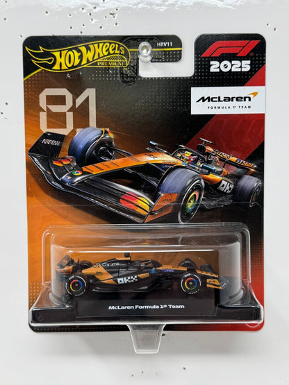 Hot Wheels Premium F1 McLaren Formula One Team #81 1:64 Diecast